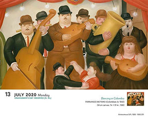 Art: 365 Days of Masterpieces 2020 Desk Calendar,Used
