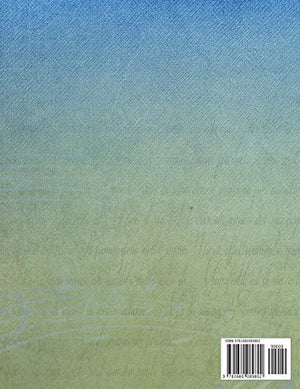 Standard Wirebound Manuscript Paper Book (BlueGreen Cover): 12 stave, 100 pages, 8.5 x 11,Used