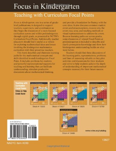 Focus in Kindergarten: Teaching with Curriculum Focal Points,Used
