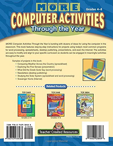 More Computer Activities Through The Year,Used
