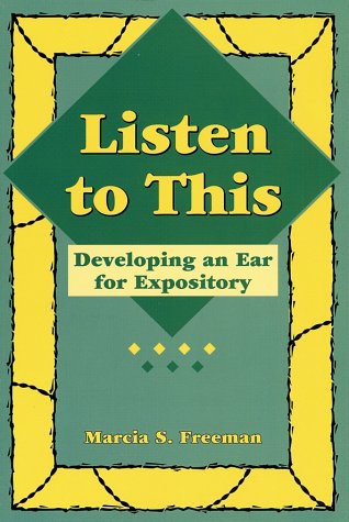 Listen To This: Developing An Ear For Expository (Maupin House),New