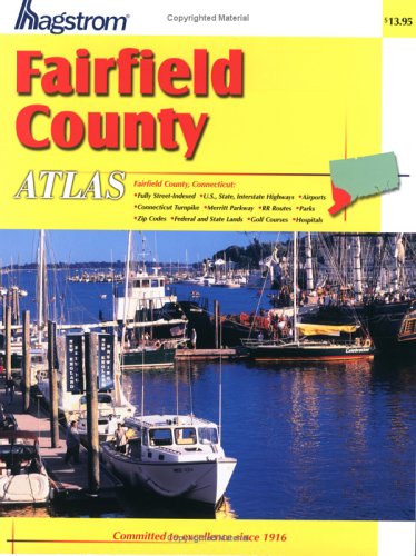 Hagstrom Fairfield County Atlas - Detailed Map, Ideal for Travelers and Locals, Published by Hagstrom Map Co.