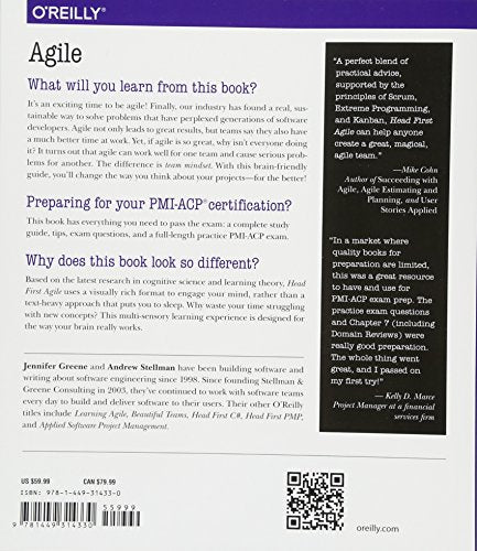 Head First Agile: A BrainFriendly Guide to Agile Principles, Ideas, and RealWorld Practices,Used