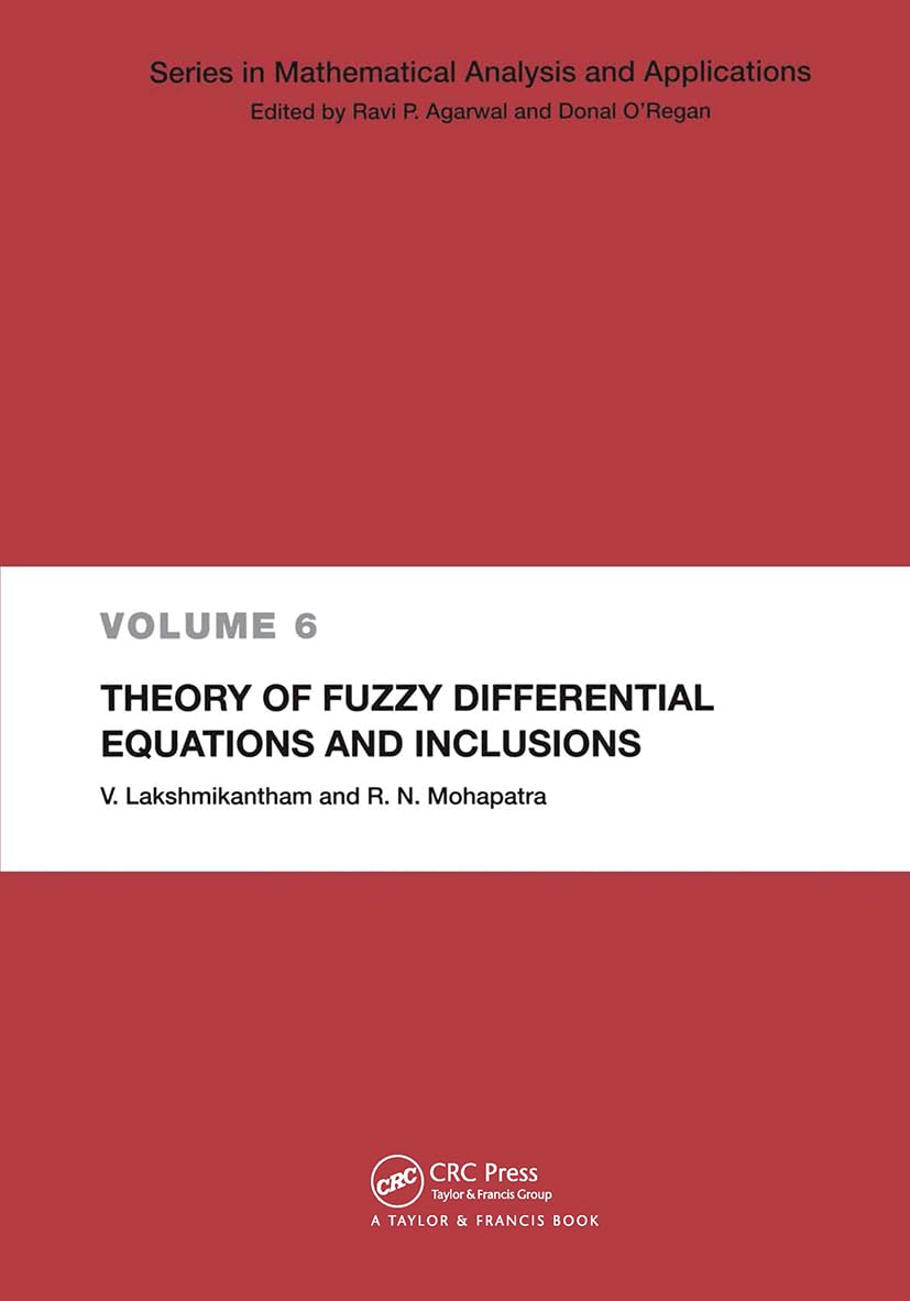 Theory of Fuzzy Differential Equations and Inclusions (Mathematical Analysis and Applications),Used