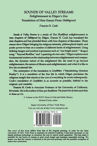 Sounds Of Valley Streams: Enlightenment In Dogen'S Zen Translation Of Nine Essays From Shobogenzo (Suny Buddhist Studies),New