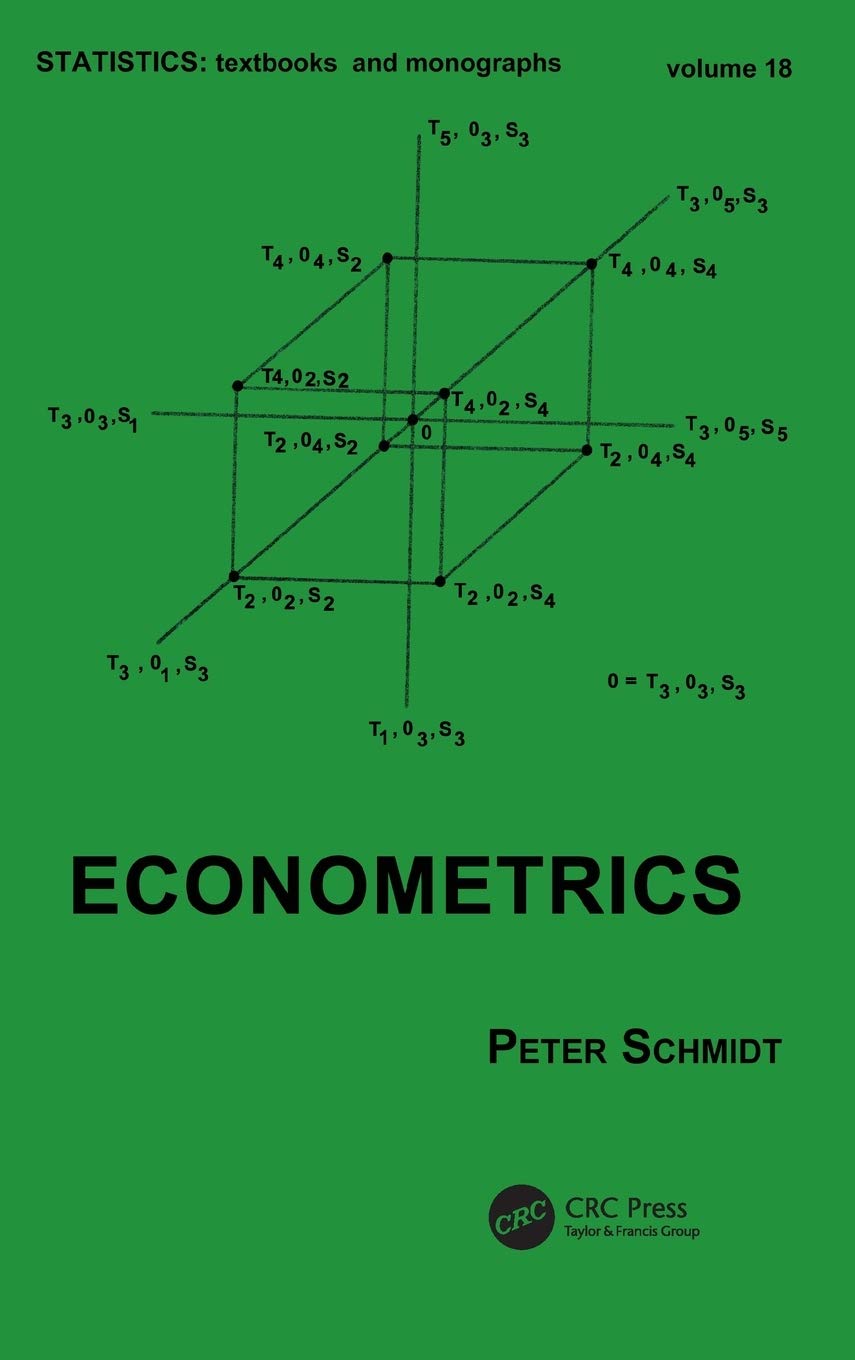 Econometrics (Statistics: A Series of Textbooks and Monographs),Used