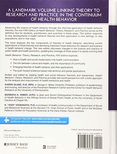 Health Behavior: Theory, Research, And Practice (Josseybass Public Health)