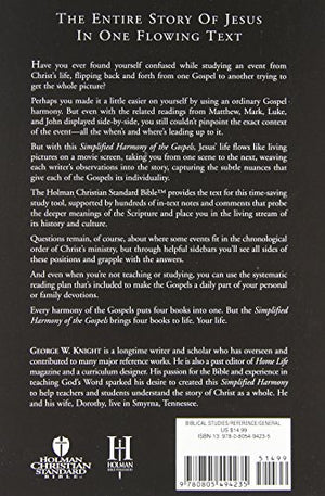 A Simplified Harmony of the Gospels: Using the Text of the HCSB,Used