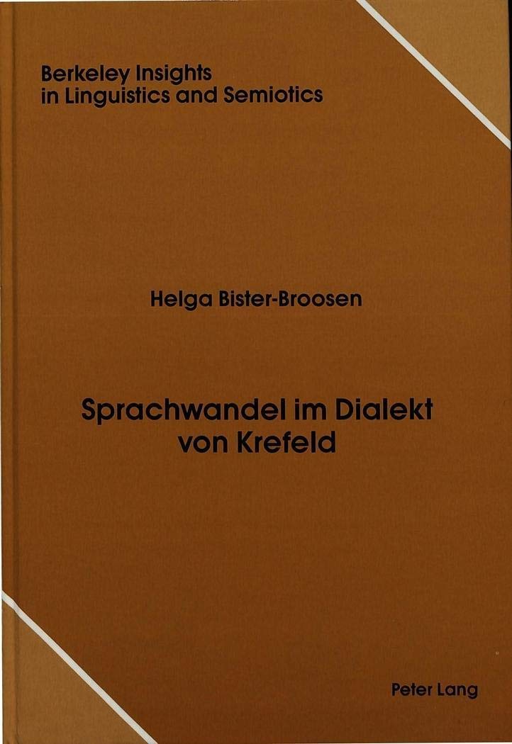 Sprachwandel im Dialekt von Krefeld (Berkeley Insights in Linguistics and Semiotics) (German Edition),Used