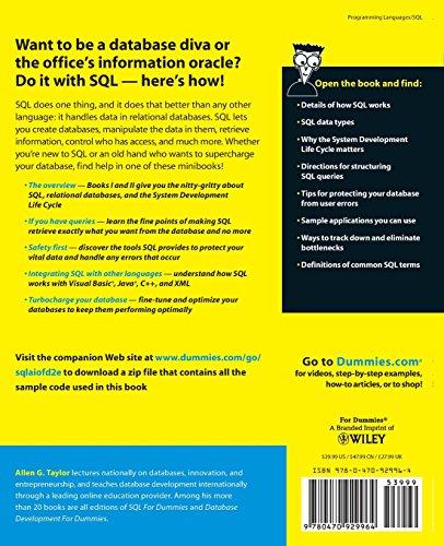 SQL AllinOne For Dummies 2e,Used