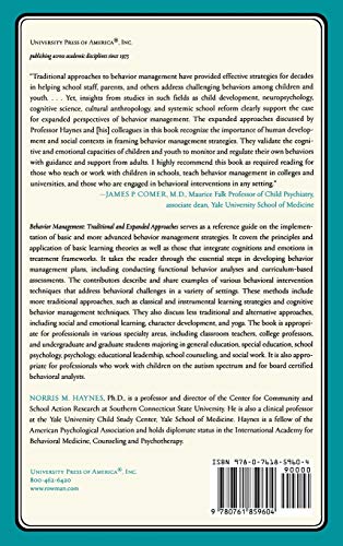 Behavior Management: Traditional and Expanded Approaches,Used