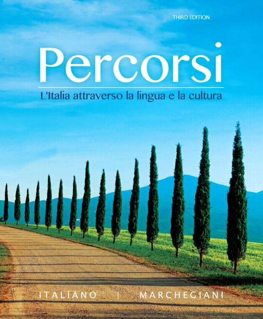 Percorsi: L'Italia Attraverso La Lingua E La Cultura (3Rd Edition)  Standalone Book