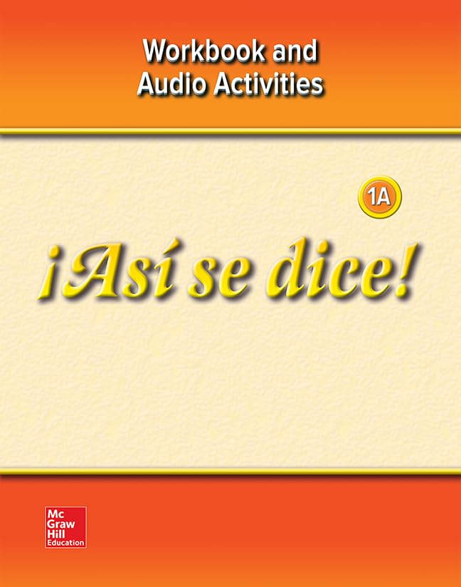 As se dice! Level 1A, Workbook and Audio Activities (GLENCOE SPANISH) (Spanish Edition),Used