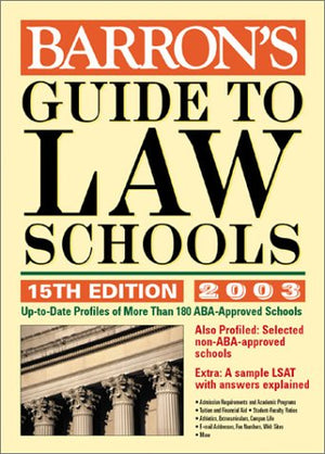 Barron's Guide to Law Schools: 15th Edition 2003,Used
