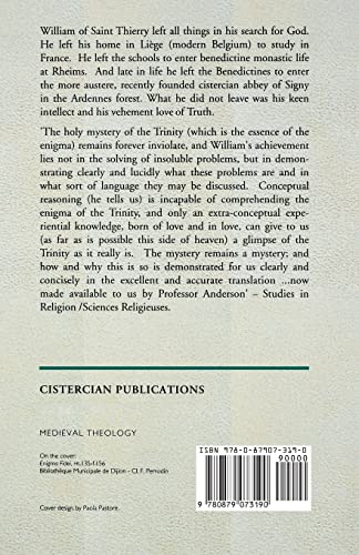The Enigma of Faith (Cistercian Fathers Series) (Volume 9),Used