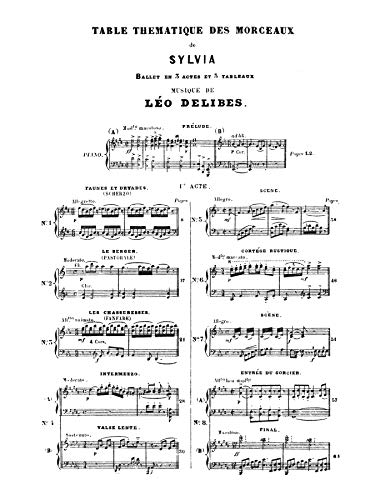 Sylvia (Kalmus Edition),Used