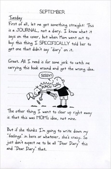 CALOTO Diary of a Wimpy Kid #1: Greg Heffley's Journal - Engaging Children's Book for Young Readers