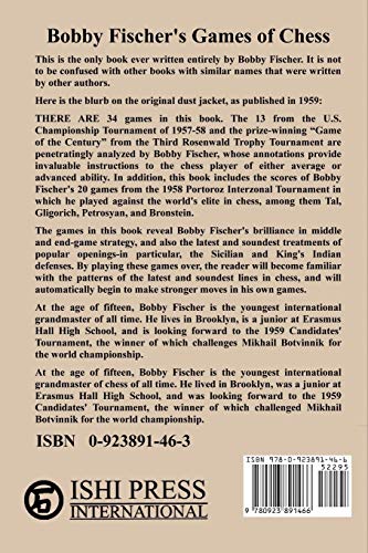 Bobby Fischer'S Games Of Chess,New