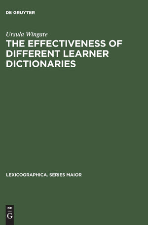 The Effectiveness of Different Learner Dictionaries: An Investigation into the Use of Dictionaries for Reading Comprehension by ,Used