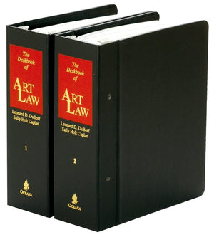 Deskbook of Art Law: Twovolume Set,Used