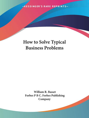 How to Solve Typical Business Problems,Used