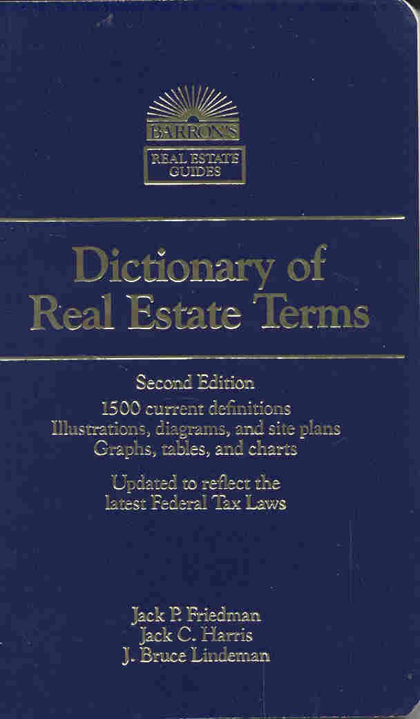 Dictionary of Real Estate Terms,Used