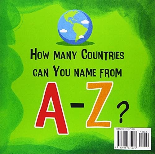 The World Countries ABC Book: Nations and Flags from A to Z  For Kids 15 Years Old (Funny Childrens Book for Kindergarten & Pr,Used