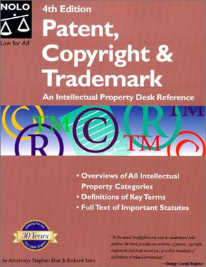 Patent, Copyright & Trademark (Patent, Copyright and Trademark),Used