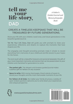 Tell Me Your Life Story, Dad: A Fathers Guided Journal and Memory Keepsake Book (Tell Me Your Life Story Series Books),Used