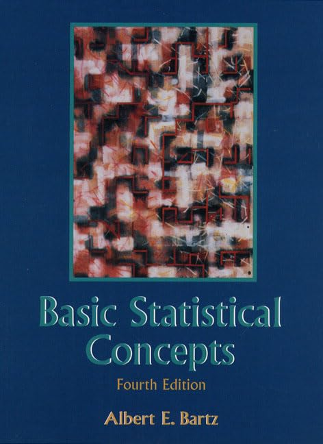 Basic Statistical Concepts (4th Edition),Used