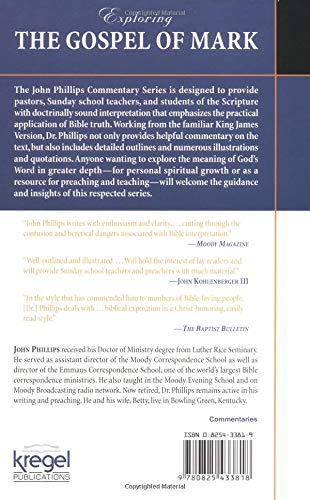 Exploring The Gospel Of Mark (John Phillips Commentary Series),New