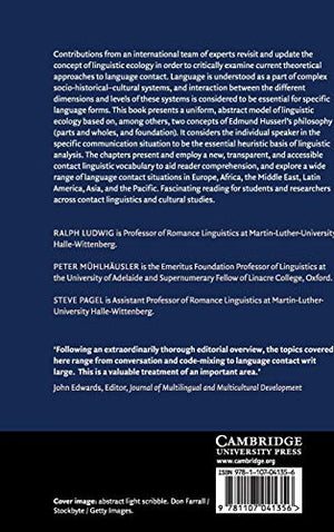 Linguistic Ecology and Language Contact (Cambridge Approaches to Language Contact),Used