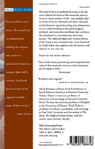The Lonely Crowd, Revised Edition: A Study Of The Changing American Character,Used