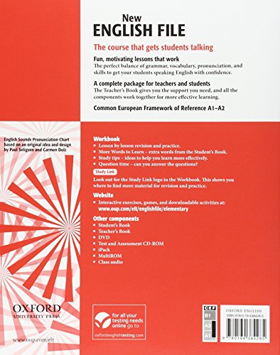 New English File Elementary: Workbook Without Answer Key,Used