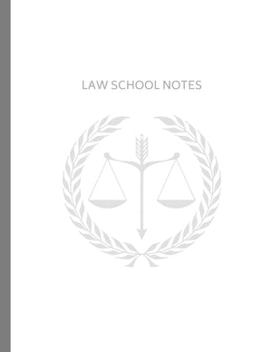 Law School Notes: Study Notebook w/Cornell Style Notetaking, Weekly Reading Schedule, Assignments, and Case Study Briefing 16 We,Used