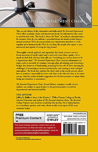 The Essential Department Chair: A Comprehensive Desk Reference,Used