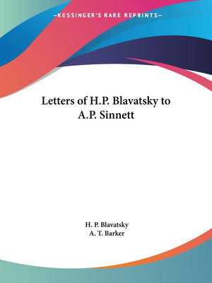 Letters of H.P. Blavatsky to A.P. Sinnett,Used