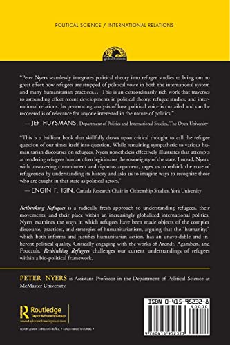 Rethinking Refugees Beyond States of Emergency (Global Horizons),New