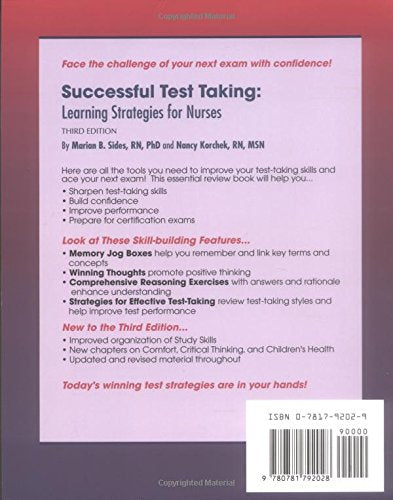 Successful TestTaking: Learning Strategies for Nurses,Used