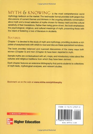 Myth and Knowing: An Introduction to World Mythology,Used