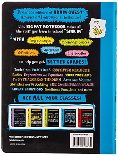 Everything You Need To Ace Maths In One Big Fat Notebook: The Complete School Study Guide: 1 (Big Fat Notebooks),New