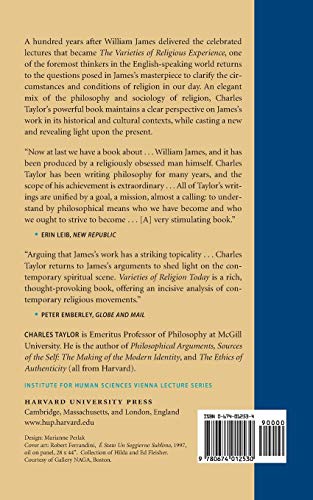 Varieties of Religion Today: William James Revisited (Institute for Human Sciences Vienna Lecture Series),Used