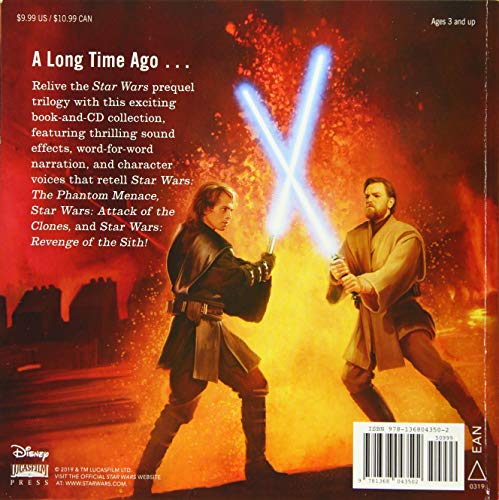 Star Wars The Prequel Trilogy Readalong Storybook & Cd Collection (Readalong Storybook And Cd),Used