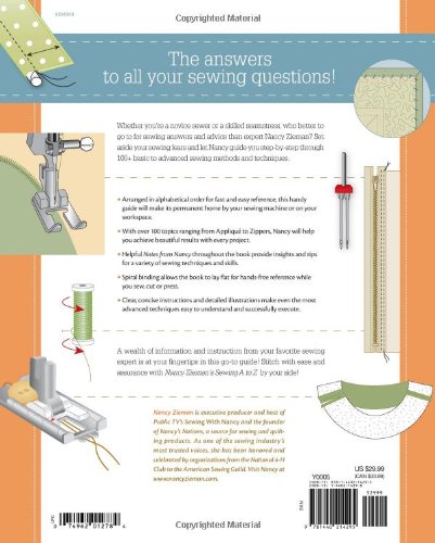 Nancy Zieman's Sewing A to Z: Your Source for Sewing and Quilting Tips and Techniques,Used
