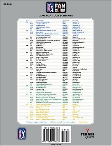 Official PGA Tour Fan Guide,Used