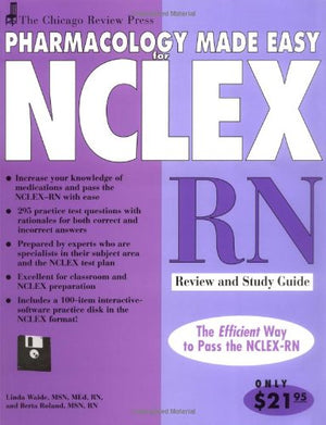 Chicago Review Press Pharmacology Made Easy for NCLEXRN Review and Study Guide (Pharmacology Made Easy for NCLEX series),Used