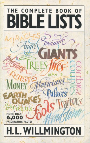 The Complete Book of Bible Lists,Used
