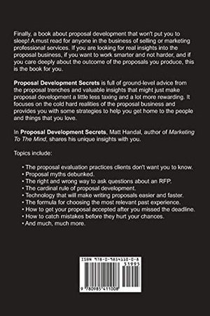 Proposal Development Secrets: Win More, Work Smarter, and Get Home on Time.,Used