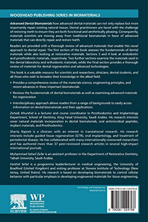 Advanced Dental Biomaterials (Woodheard Publishing Series in Biomaterials),Used