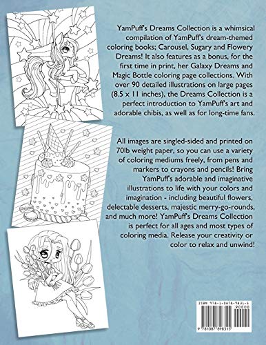 YamPuff's Dreams Collection: A Coloring Book Compilation with Over 90 Illustrations by YamPuff,Used